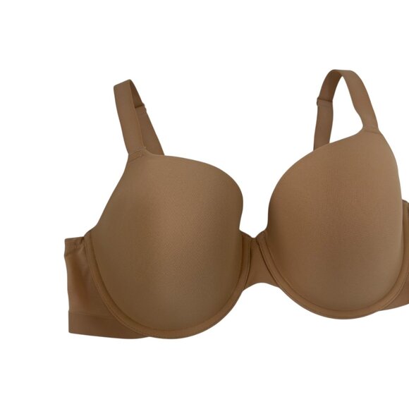 Wacoal Women Tshirt Bra Beige Underwire Full Coverage SZ 38DD Ultimate Comfort - Picture 2 of 12